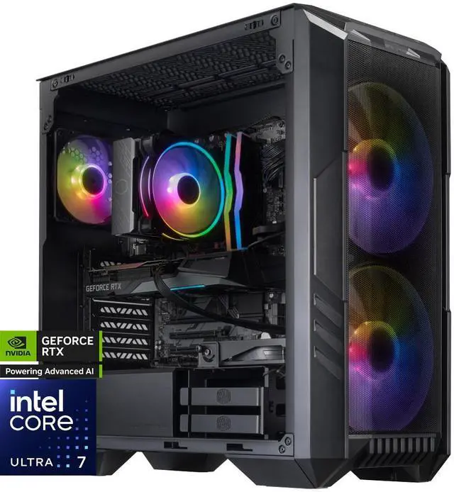 Cooler Master HAF5 Pro - Intel Core Ultra 7-265F - GeForce RTX 5070 - 32GB DDR5 6000MHz - 2TB M.2 NVMe SSD - Windows 11 - Gaming PC