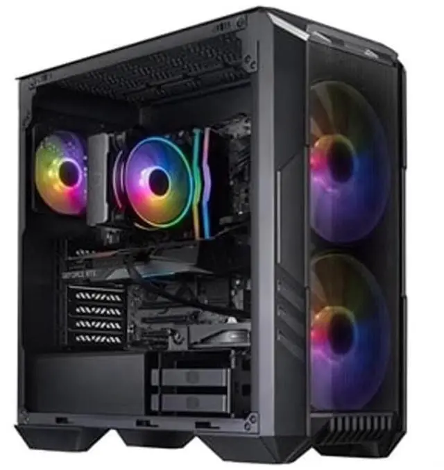 CoolerMaster HAF 5 Pro Gaming Desktop Computer Intel Core Ultra 7 265F 2.4GHz 32GB RAM 1TB SSD NVIDIA GeForce RTX 5070 12GB Windows 11 Home Black