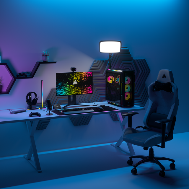 CORSAIR VENGEANCE A8200 Series Gaming PC - Liquid Cooled AMD Ryzen 9 9900X CPU - NVIDIA GeForce RTX 5080 Graphics - 64GB CORSAIR DOMINATOR PLATINUM RGB DDR5 Memory