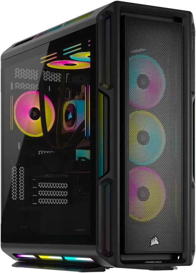 CORSAIR VENGEANCE a8200 Series Gaming PC - Liquid Cooled AMD Ryzen 9 9900X CPU - NVIDIA GeForce RTX 5080 Graphics - 64GB CORSAIR DOMINATOR PLATINUM RGB DDR5 Memory