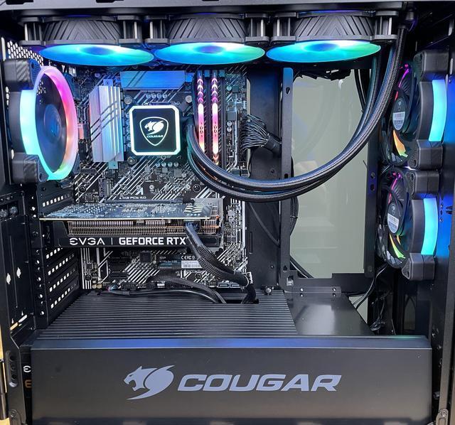 Cougar Battleship Gaming Computer I5-10500 RTX 3060 12GB 32GB RAM 1TB NVMe Water Cooling
