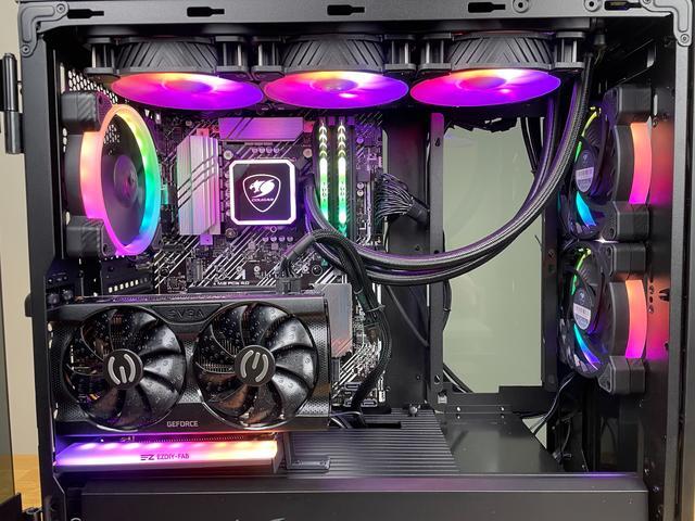 Cougar Battleship Gaming Computer I5-11400F RTX 3060 12GB 16GB RGB RAM 1TB NVMe Water Cooling