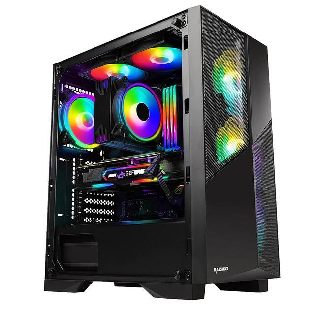 Custom Built PRC AMD Ryzen Vega Gaming Desktop PC AMD Ryzen 5 5600G 3.9GHz 6-Core Processor Vega 7 Graphics 8GB DDR4 RAM 256GB Solid State Drive Wi-Fi Windows 10 Professional