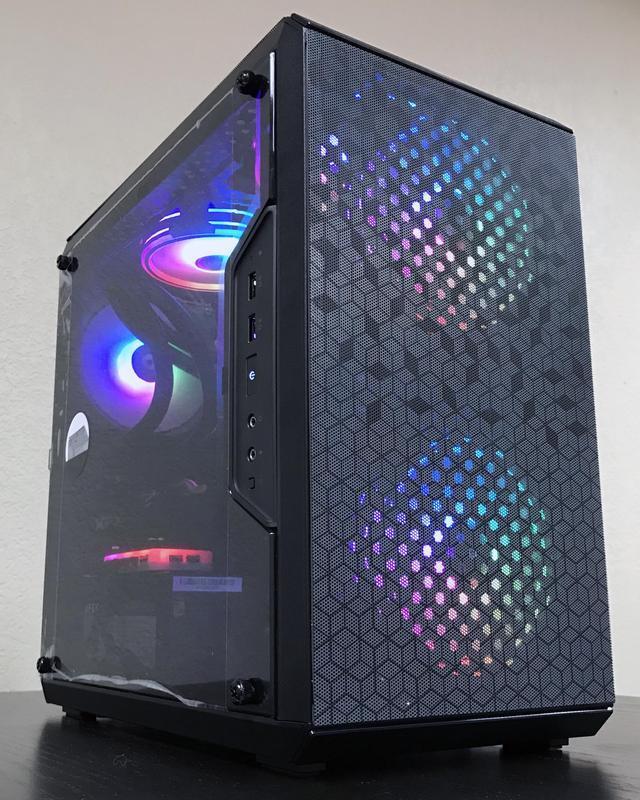 Custom PRC PrismCore Special Edition Gaming Desktop PC AMD Ryzen 5 3600 3.60GHz 6-Core 16GB DDR4 RAM AMD Radeon RX 6600 8GB GDDR6 1TB NVMe SSD Wi-Fi 6 BT 5.3 W11 Home