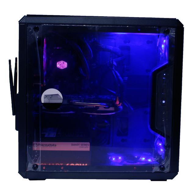 Custom PRC Ryzen Gaming PC AMD Ryzen 3 1300X 3.5GHz Quad-Core 8GB Crucial Ballistix DDR4 AMD Radeon RX 570 8GB GDDR5 HDMI VR Ready 120GB M.2 SSD 1TB HD 1200 Mbps 802.11ac WiFi LG DVDRW Windows 10 Pro