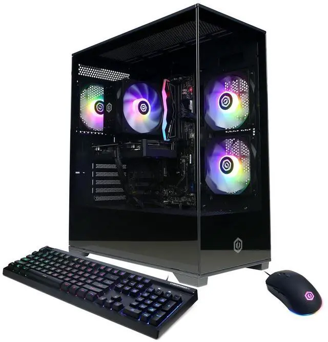 CyberPowerPC Gamer Master Gaming Desktop Computer AMD Ryzen 5 8400F 4.2GHz 16GB RAM 1TB SSD NVIDIA GeForce RTX 5060 Ti 8GB Windows 11 Home Black