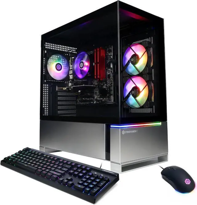 CyberPowerPC Gamer Master Gaming PC AMD Ryzen 5 5500 3.6GHz Radeon RX 6400 4GB 16GB DDR4 500GB PCIe Gen4 SSD WiFi Ready & Windows 11 Home (GMA3100A)
