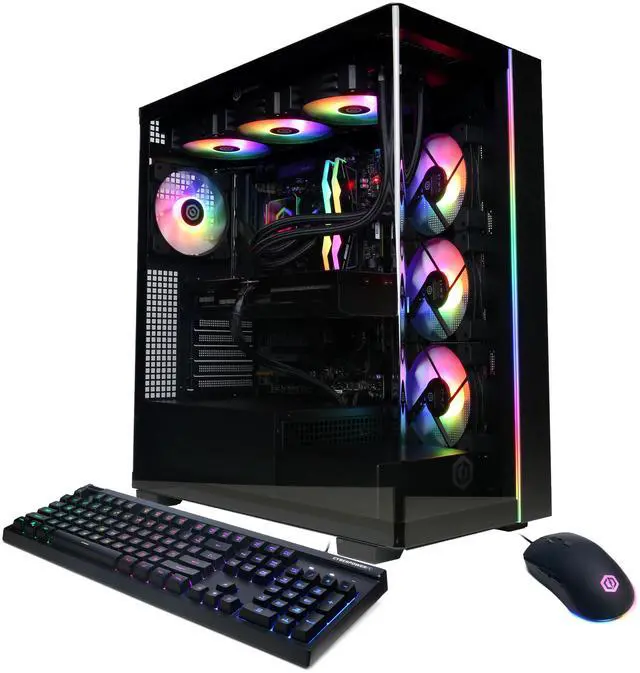 CyberPowerPC Gamer Supreme Liquid Cool GML70120 - AMD Ryzen 7 9800X3D 4.7GHz CPU 32GB DDR5 NVIDIA GeForce RTX 5070 Ti 16GB 2TB PCIe 4.0 NVMe SSD & Win 11 Home