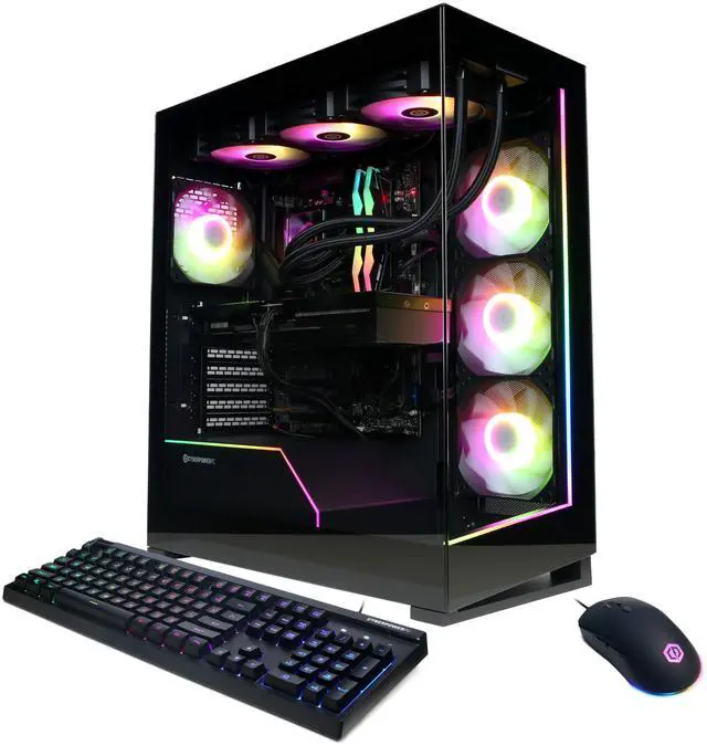 CyberPowerPC Gamer Supreme Liquid Cool GML70140 - AMD Ryzen 9 9950X 4.3GHz CPU 64GB DDR5 NVIDIA GeForce RTX 5070 Ti 16GB 4TB PCIe 4.0 NVMe SSD & Win 11 Home