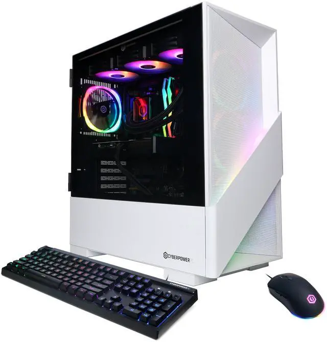 CyberPowerPC Gamer Supreme Liquid Cool GML70280 - AMD Ryzen 7 7800X3D 4.2GHz CPU 32GB DDR5 NVIDIA GeForce RTX 5070 12GB 1TB PCIe 4.0 NVMe SSD & Win 11 Home