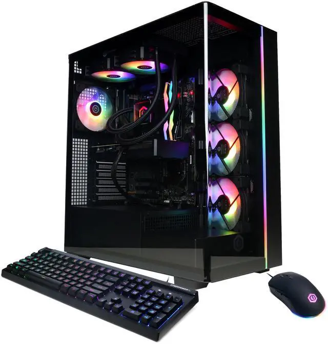 CyberPowerPC Gamer Supreme Liquid Cool GML70310 - AMD Ryzen 7 9700X 3.8GHz CPU 32GB DDR5 NVIDIA GeForce RTX 5070 12GB 2TB PCIe 4.0 NVMe SSD & Win 11 Home