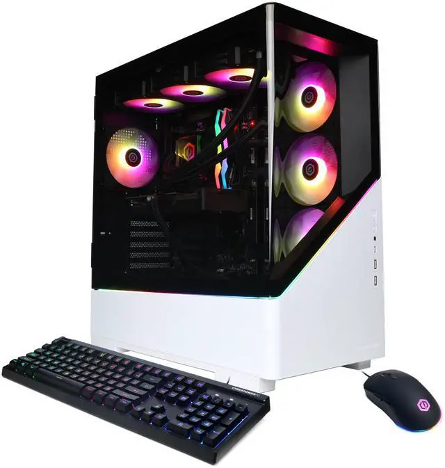 CyberPowerPC Gamer Supreme Liquid Cool GML70370 - AMD Ryzen 7 9800X3D 4.7GHz CPU 32GB DDR5 AMD Radeon RX 9070 XT 16GB 2TB PCIe 4.0 NVMe SSD & Win 11 Home