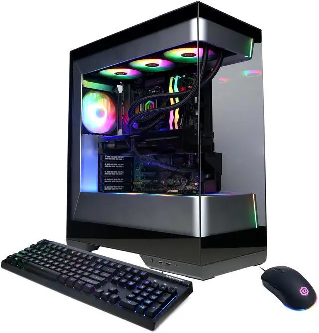 CyberPowerPC Gamer Supreme Liquid Cool GML70450 - AMD Ryzen 9 9950X3D 4.3GHz CPU 64GB DDR5 NVIDIA GeForce RTX 5080 16GB 4TB PCIe 4.0 NVMe SSD & Win 11 Home