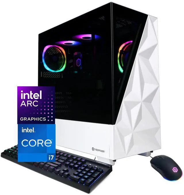 CyberPowerPC Gamer Supreme Liquid Cool GXL70030 - Intel Core i7-14700F 2.1GHz CPU 32GB DDR5 Intel Arc B580 12GB 2TB PCIe 4.0 NVMe SSD & Win 11 Home