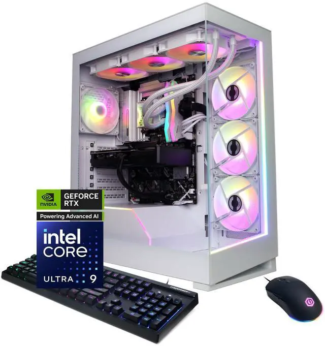 CyberPowerPC Gamer Supreme Liquid Cool GXL70270 - Intel Core Ultra 9 285K 3.7GHz CPU 32GB DDR5 NVIDIA GeForce RTX 5070 12GB 1TB PCIe 4.0 NVMe SSD & Win 11 Home