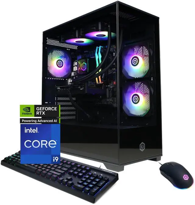 CyberPowerPC Gamer Supreme Liquid Cool GXL70500 - Intel Core i9-14900F 2.0GHz CPU 32GB DDR5 NVIDIA GeForce RTX 5060 Ti 16GB 2TB PCIe 4.0 NVMe SSD & Win 11 Home