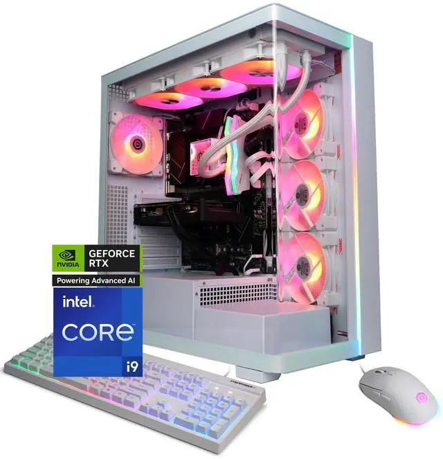 CyberPowerPC Gamer Supreme Liquid Cool GXL70510 - Intel Core i9-14900KF 3.2GHz CPU 32GB DDR5 NVIDIA GeForce RTX 5060 Ti 16GB 2TB PCIe 4.0 NVMe SSD & Win 11 Home
