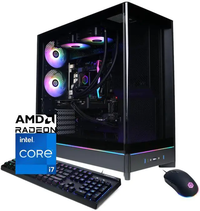 CyberPowerPC Gamer Supreme Liquid Cool GXL70890 - Intel Core i7-14700F 2.1GHz CPU 16GB DDR5 AMD Radeon RX 9060 XT 8GB 2TB PCIe 4.0 NVMe SSD & Win 11 Home