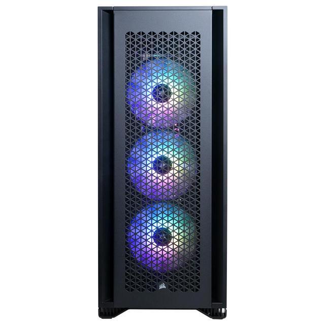 CyberPowerPC Gamer Supreme Liquid Cooled Gaming Desktop Computer AMD Ryzen 9 9900X 4.4GHz 64GB RAM 5TB SSD ASUS Dual GeForce RTX 4060 Ti 8GB Windows 11 Pro Black