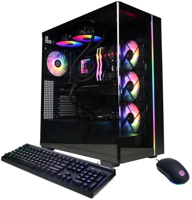 CyberPowerPC Gamer Supreme Liquid Cooled Gaming Desktop Computer AMD Ryzen 7 7800X3D 4.2GHz 32GB RAM 2TB SSD NVIDIA GeForce RTX 5070 Ti 16GB Windows 11 Home Black