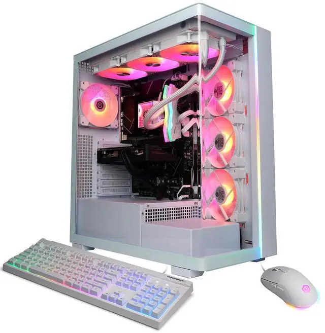 CyberPowerPC Gamer Supreme Liquid Cooled Gaming Desktop Computer Intel Core i9-14900KF 3.2GHz 32GB RAM 2TB SSD NVIDIA GeForce RTX 5060 Ti 16GB Windows 11 Home White