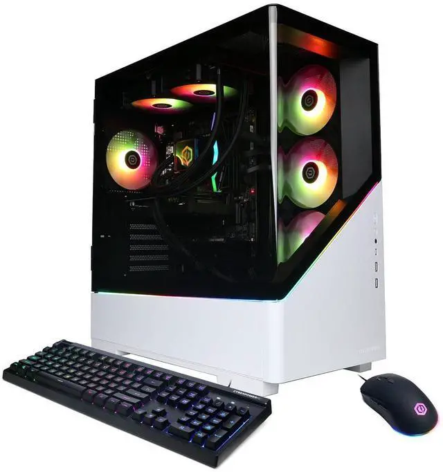 CyberPowerPC Gamer Supreme Liquid Cooled Gaming Desktop Computer Intel Core i7-14700F 2.1GHz 16GB RAM 2TB SSD NVIDIA GeForce RTX 5060 8GB Windows 11 Home White
