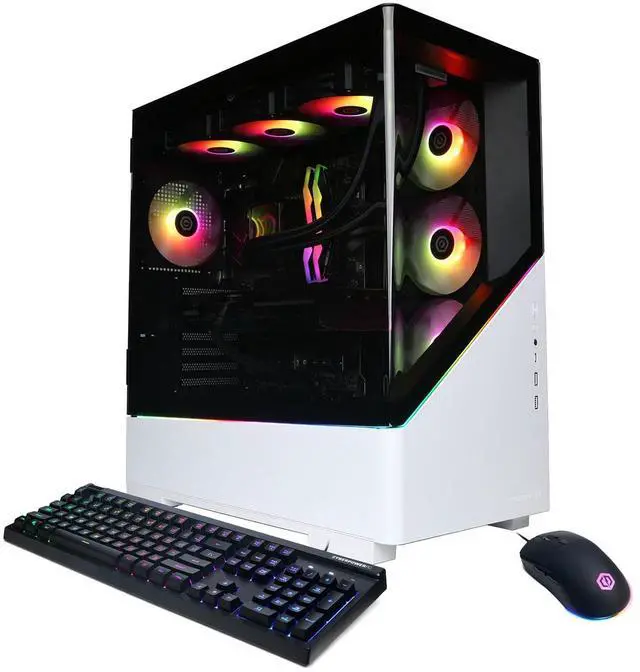 CyberPowerPC Gamer Supreme Liquid Cooled Gaming Desktop Computer Intel Core i9-14900KF 3.2GHz 32GB RAM 2TB SSD NVIDIA GeForce RTX 5070 Ti 16GB Windows 11 Home White
