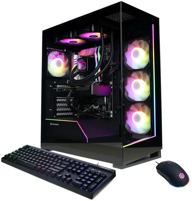 CyberPowerPC Gamer Supreme Liquid Cooled Gaming Desktop Computer Intel Core i7-14700KF 3.4GHz 32GB RAM 1TB SSD NVIDIA GeForce RTX 5070 12GB Windows 11 Home Black