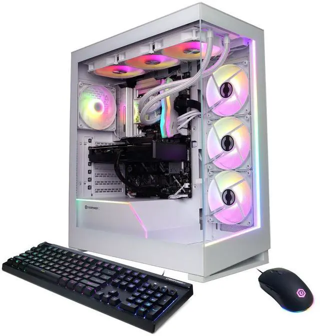 CyberPowerPC Gamer Supreme Liquid Cooled Gaming Desktop Computer Intel Core Ultra 9 285K 3.7GHz 32GB RAM 1TB SSD NVIDIA GeForce RTX 5070 12GB Windows 11 Home White