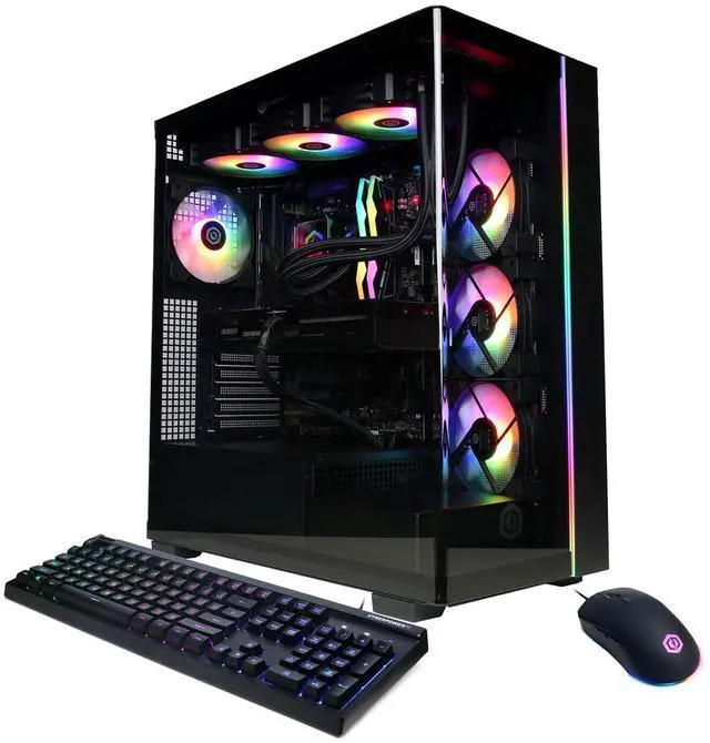 CyberPowerPC Gamer Supreme Liquid Cooled Gaming Desktop Computer AMD Ryzen 7 9800X3D 4.7GHz 32GB RAM 2TB SSD NVIDIA GeForce RTX 5070 Ti 16GB Windows 11 Home Black
