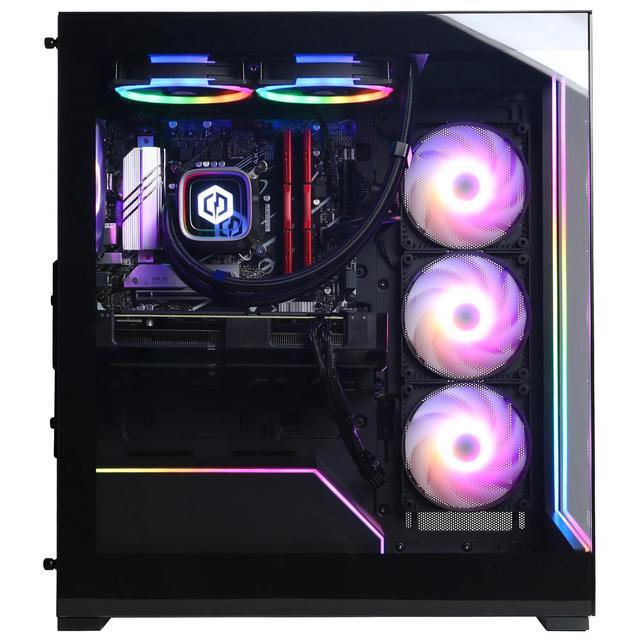 CyberPowerPC Gamer Xtreme Gaming Desktop Liquid Cooled Intel Core I7-14700KF NVIDIA GeForce RTX 4070 12GB 32GB DDR5 1TB SSD Black (2024)