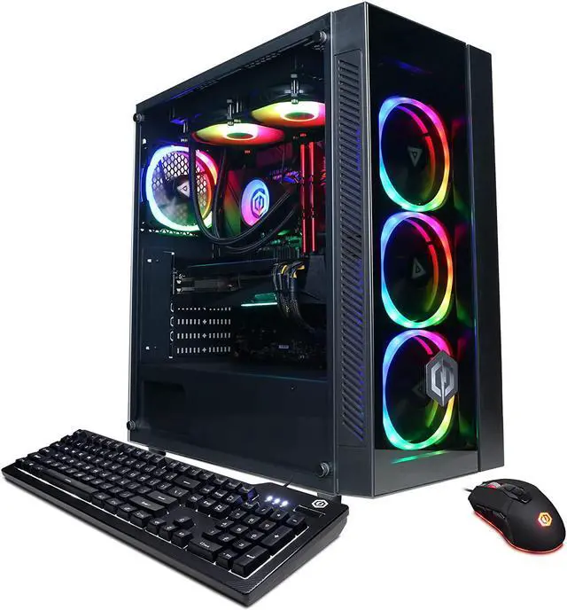 CYBERRPOWERPC Gamer Xtreme VR Gaming PC Intel Core i7-12700KF 3.6GHz GeForce RTX 3060 12GB 16GB DDR4 500GB PCI-E NVMe SSD 2TB HDD WiFi Ready & Win 11 Home (GXiVR8400A10) Black