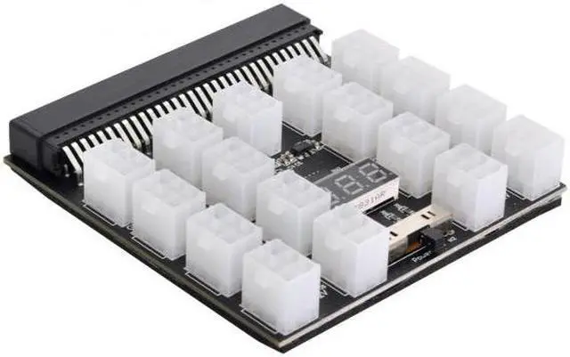 CYSM 1200W Server PSU Power Supply Breakout Board Adapter with 17 Ports ATX 6 Pin for DPS-800GB 1200FB 1200QB