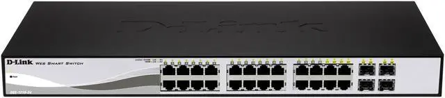 D-Link 28-Port Web Smart Gigabit Ethernet PoE Switch (DGS-1210-28P)