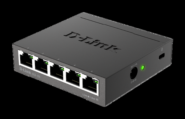 D-Link 5-Port Gigabit Unmanaged Desktop Switch (DGS-105)