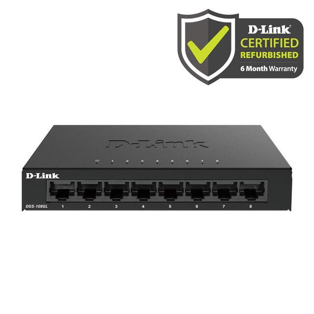 D-Link DGS-108 Unmanaged 8-Port Gigabit Switch