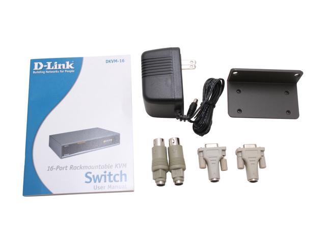 D-Link DKVM-16 16 Port KVM Switch