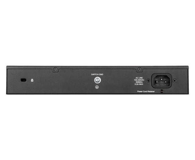 D-Link Ethernet Switch 16 Port Easy Smart Managed Gigabit Network Internet Desktop Or Rack Mountable (DGS-1100-16V2) Black