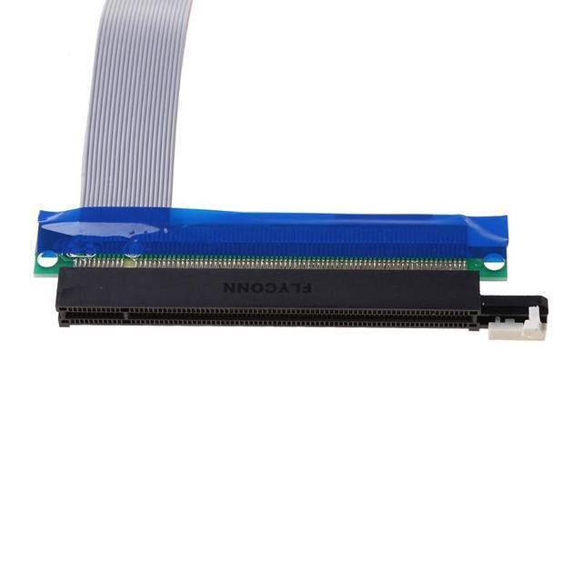 D7YC Flexible Flat Cable PCIe PCI For Express 1x To 16x Extender Riser FFC PCI-E 1x-1