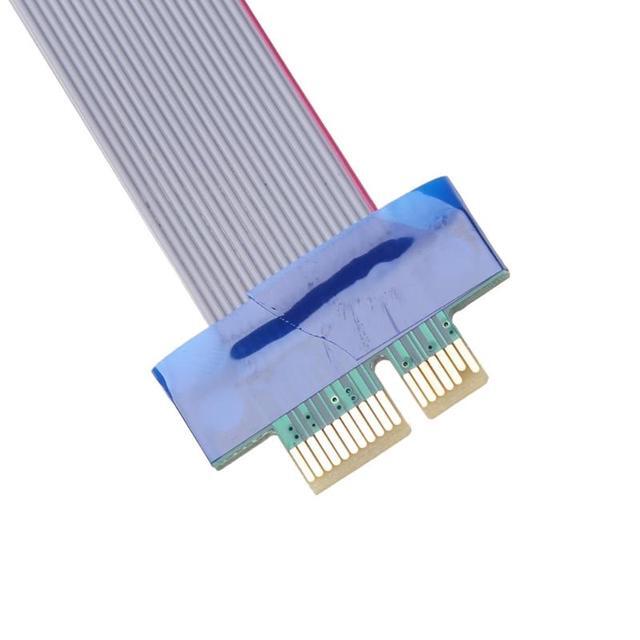 D7YC Flexible Flat Cable PCIe PCI For Express 1x To 16x Extender Riser FFC PCI-E 1x-1