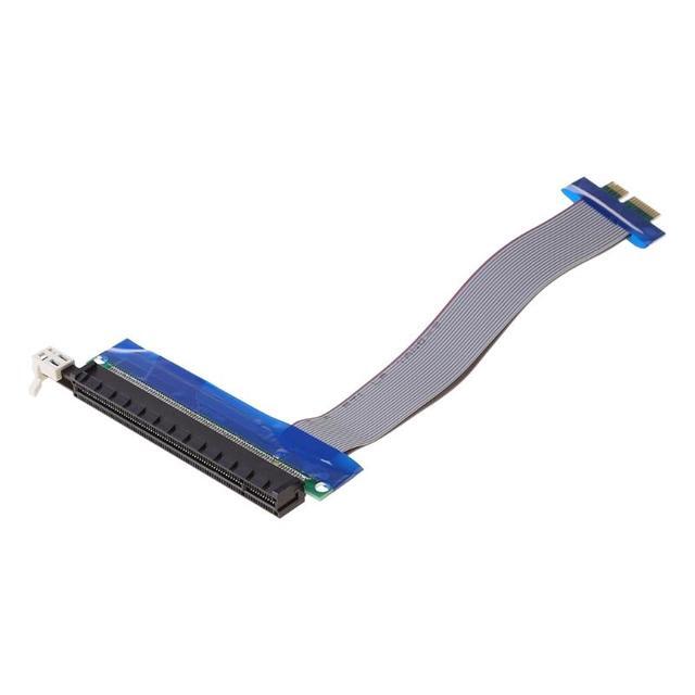 D7YC Flexible Flat Cable PCIe PCI For Express 1x To 16x Extender Riser FFC PCI-E 1x-1