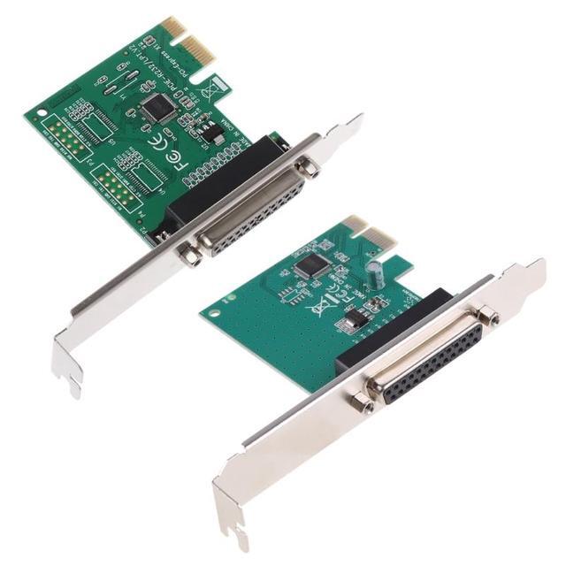 D7YC Parallel Port DB25 25Pin LPT Printer To PCI-E For Express Card Converter Adapter