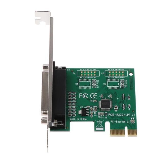 D7YC Parallel Port DB25 25Pin LPT Printer To PCI-E For Express Card Converter Adapter
