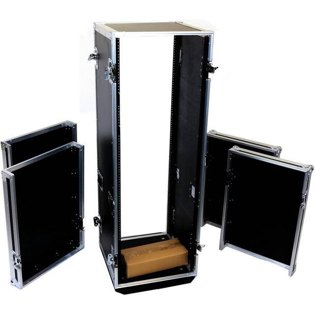 Deejay LED Fly Drive 33U Space Professional DJ Amplifier Case - 18" Body Depth