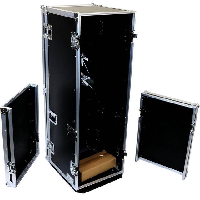 Deejay LED Fly Drive 33U Space Professional DJ Amplifier Case - 18" Body Depth
