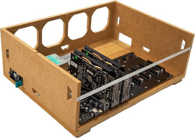 Deep In The Mines 8 GPU Case For Only Biostar TB360-BTC D+ Motherboard