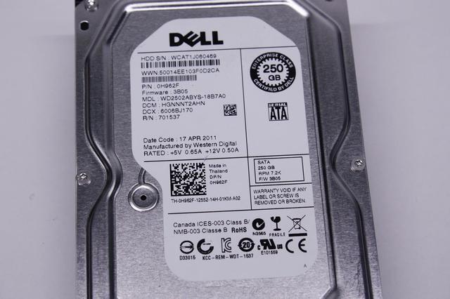 Dell-IMSourcing H962F 250 GB Hard Drive - 3.5" Internal - SATA (SATA/150)