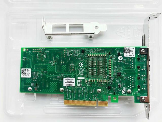 DELL INTEL X540-T2 10GB 2P DUAL PORT NIC NETWORK K7H46 3DFV8 Network