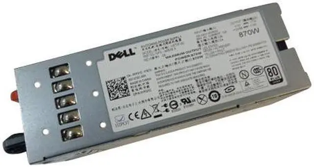 Dell PowerEdge R710 T610 PowerVault NX3000 NX3100 Server Power Supply 870W YFG1C VT6G4 7NVX8 D263K N870P 330-4524