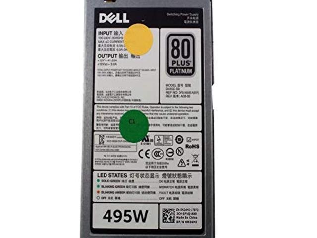 Dell PowerEdge T320 T420 T620 R620 R720 Server Power Supply 495W N24MJ (713543897364)